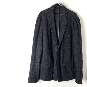 Robert Barakett Dark Grey Wool Blend Blazer